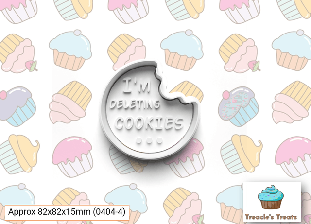 0404 Mot Found Theme Fondant/cookie stamps with cutters
