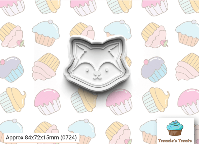 Animal Heads Theme Fondant/cookie stamps with cutters