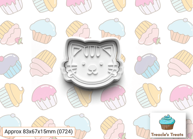 Animal Heads Theme Fondant/cookie stamps with cutters