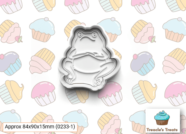 Frogs Fondant/cookie stamps with cutters