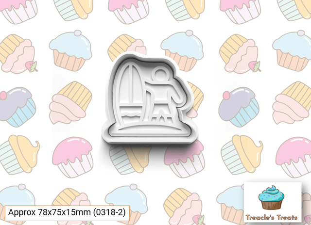 Beach Theme Fondant/cookie stamps with cutters