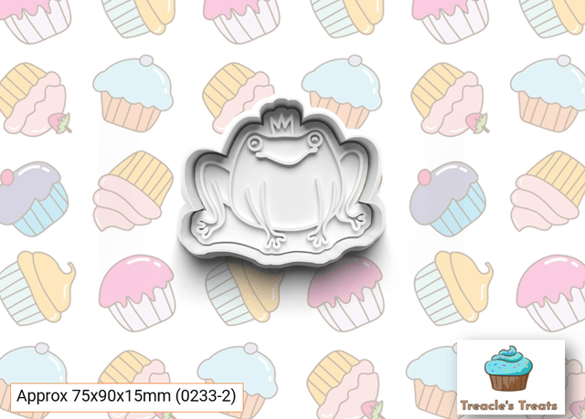 Frogs Fondant/cookie stamps with cutters