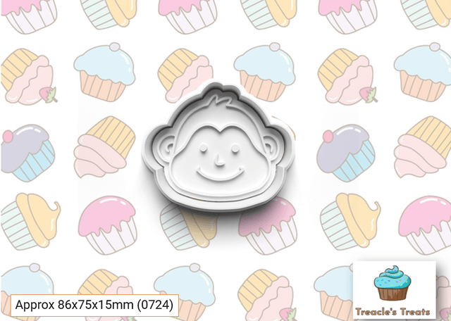 Animal Heads Theme Fondant/cookie stamps with cutters