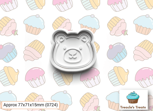 Animal Heads Theme Fondant/cookie stamps with cutters