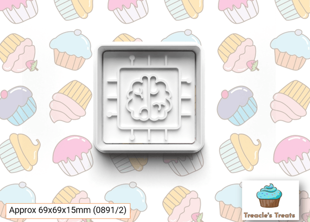 AI Theme Fondant/cookie stamps with cutters (1)