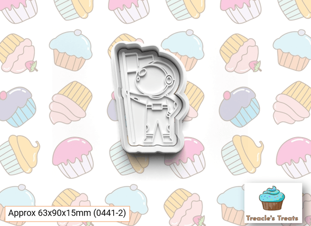 Little Astronaut Fondant/cookie stamps with cutters