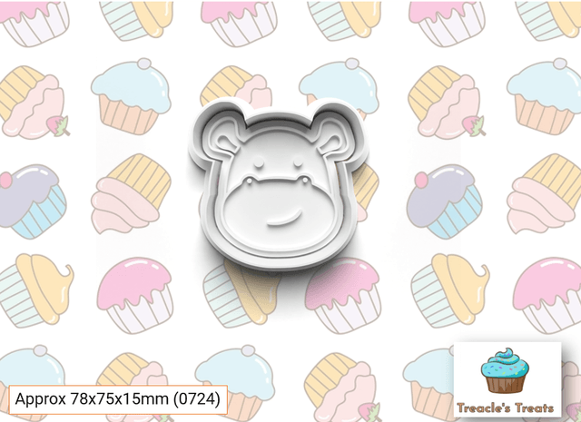 Animal Heads Theme Fondant/cookie stamps with cutters
