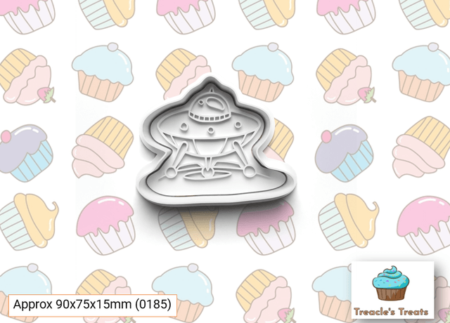 Alien theme Fondant/cookie stamps with cutters