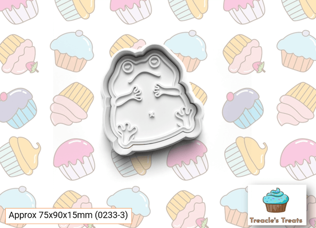 Frogs Fondant/cookie stamps with cutters
