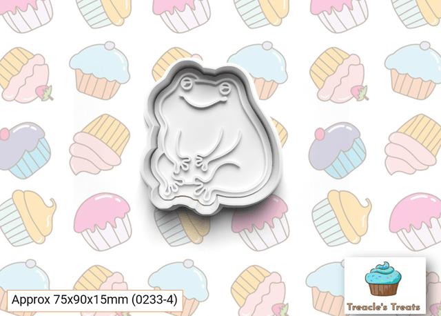 Frogs Fondant/cookie stamps with cutters