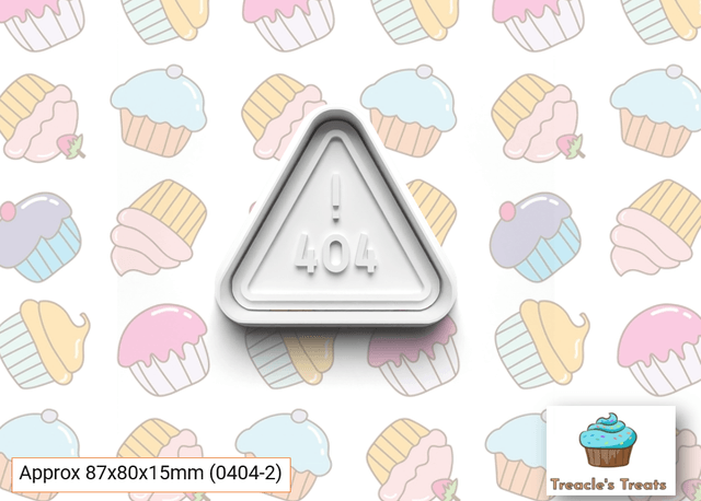 0404 Mot Found Theme Fondant/cookie stamps with cutters