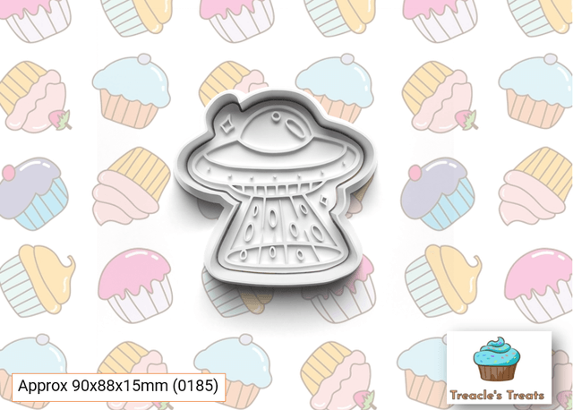 Alien theme Fondant/cookie stamps with cutters