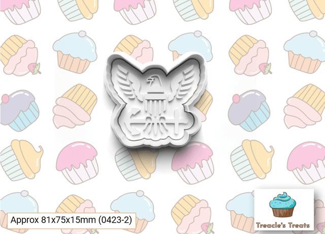 Army-Navy-Airforce Theme Fondant/cookie stamps with cutters