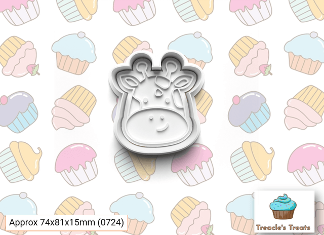 Animal Heads Theme Fondant/cookie stamps with cutters