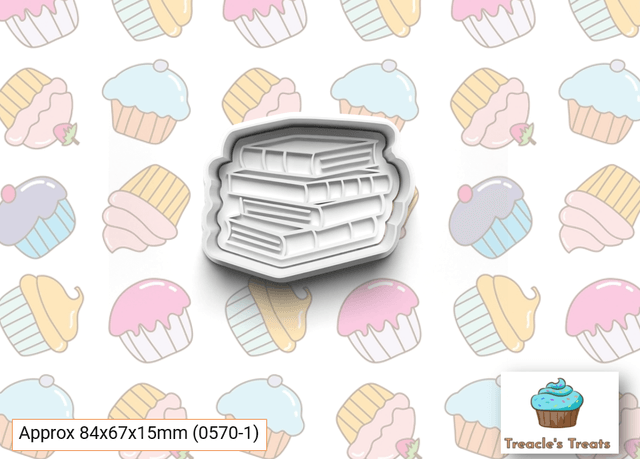 Reading Theme Fondant/cookie stamps with cutters