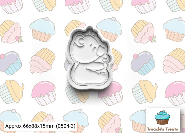 Teddy Bear Theme Fondant/cookie stamps with cutters