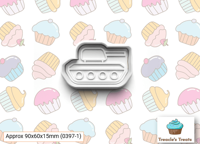Military Vehicles Fondant/cookie stamps with cutters