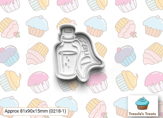 Alice in wonderland Theme Fondant/cookie stamps with cutters