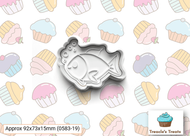 Fish Fondant/cookie stamp with cutter