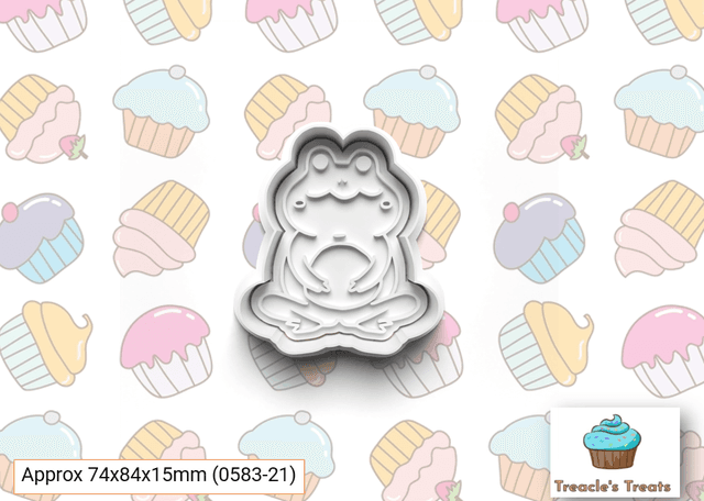 Frog Fondant/cookie stamp with cutter 
