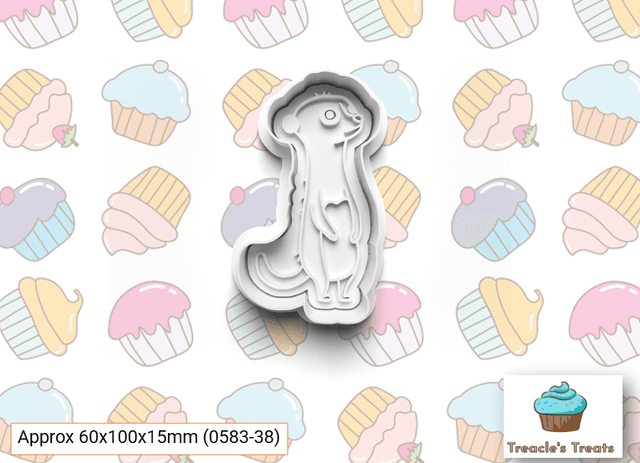 Meerkat Fondant/cookie stamp with cutter 