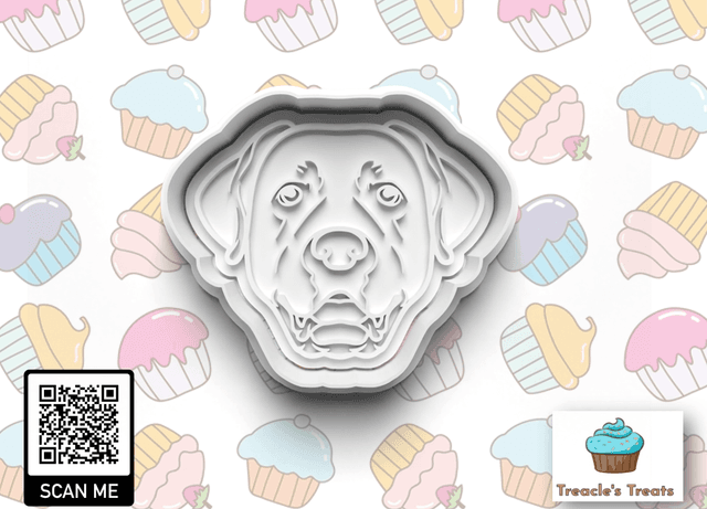 Labrador Retriever Head Fondant/cookie stamp with cutter
